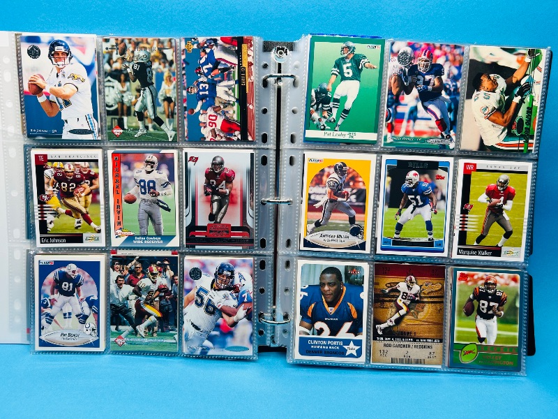 Photo 1 of 195289… final sale no returns/refunds-360 mixed football cards in binder 