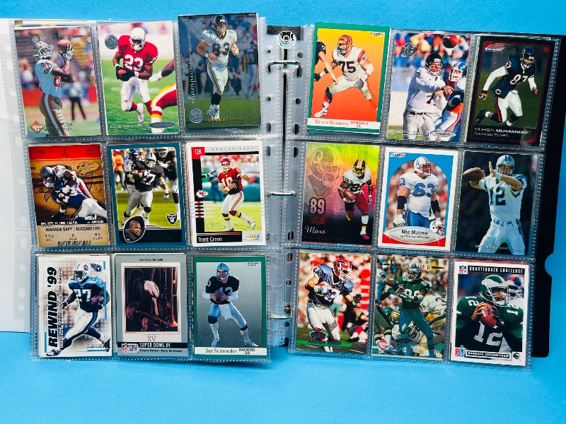 Photo 1 of 195289… final sale no returns/refunds-360 mixed football cards in binder 