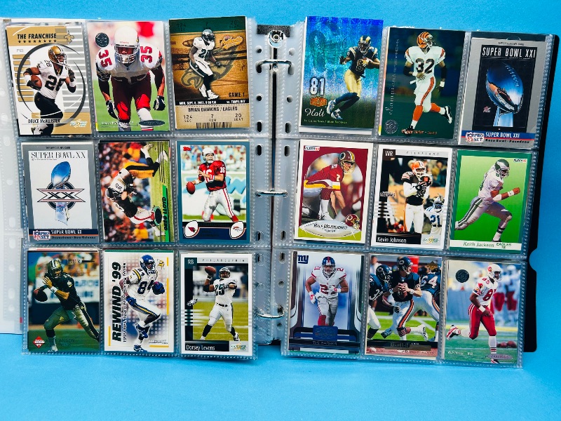 Photo 1 of 195289… final sale no returns/refunds-360 mixed football cards in binder 