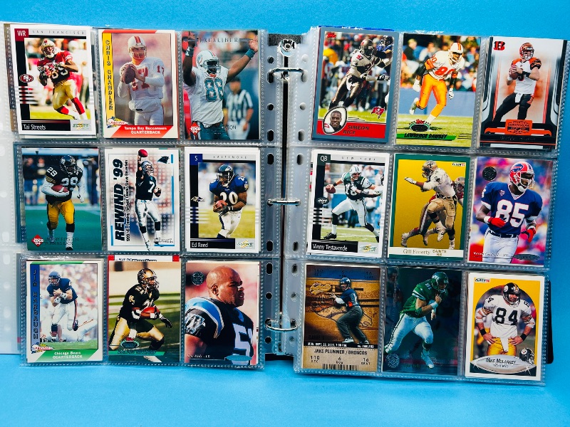 Photo 1 of 195289… final sale no returns/refunds-360 mixed football cards in binder 