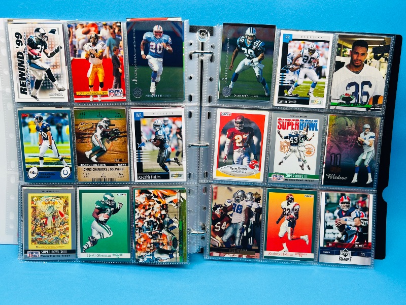 Photo 1 of 195289… final sale no returns/refunds-360 mixed football cards in binder 