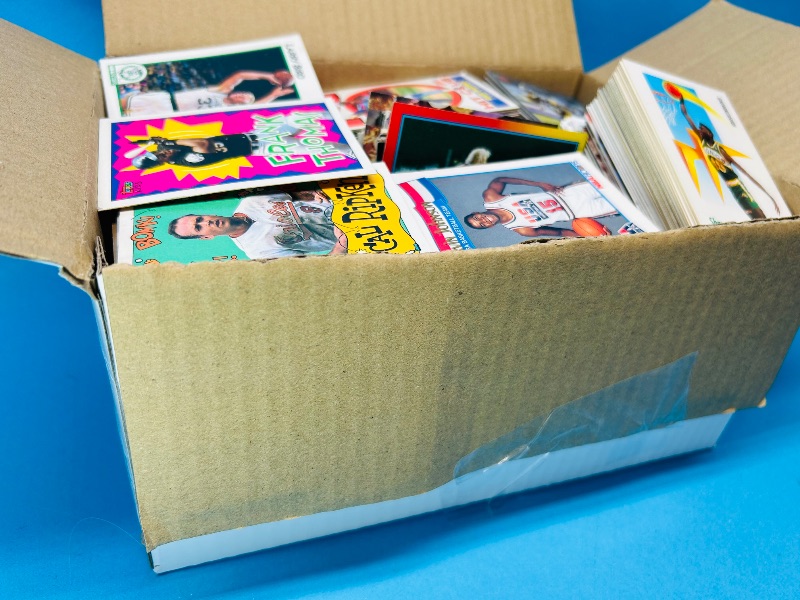 Photo 1 of 195292…final sale- damaged sports cards in small 10x7x5 box- bent, scuffed, and wear- no returns/refunds