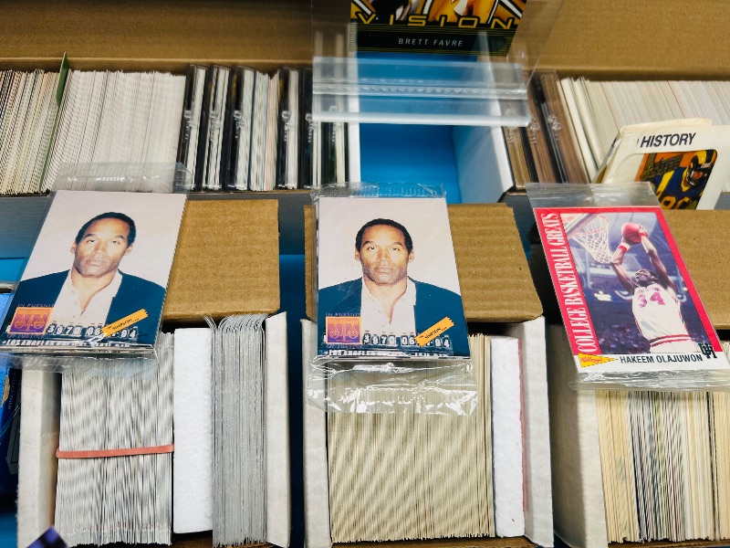 Photo 1 of 195295…final sale no returns/refunds-sports cards-sets may not be complete and are out of order-thousands 