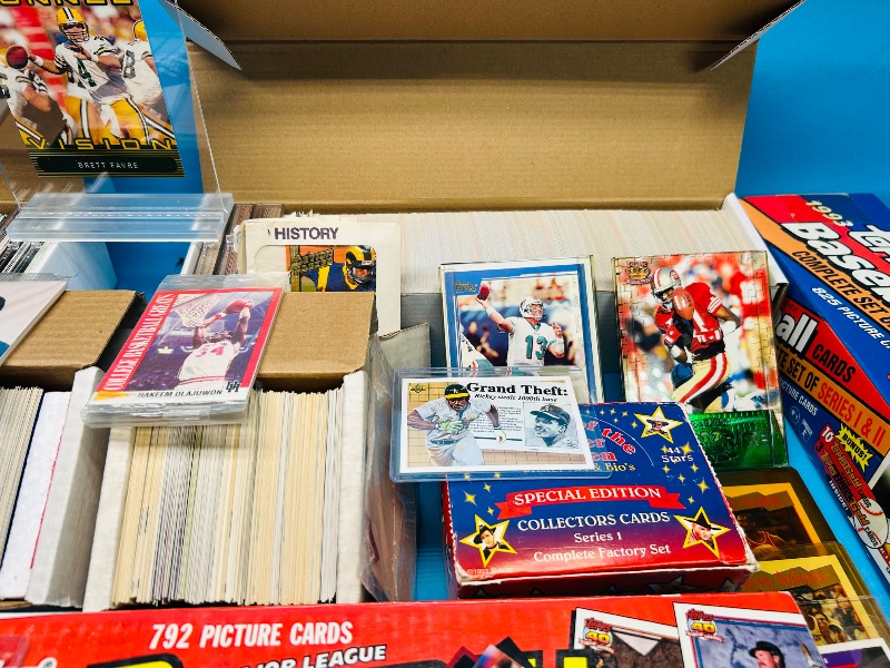 Photo 1 of 195295…final sale no returns/refunds-sports cards-sets may not be complete and are out of order-thousands 