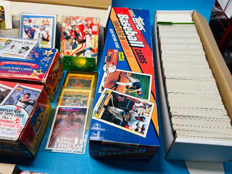 Photo 1 of 195295…final sale no returns/refunds-sports cards-sets may not be complete and are out of order-thousands 