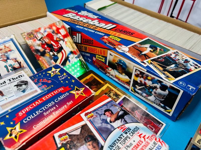 Photo 1 of 195295…final sale no returns/refunds-sports cards-sets may not be complete and are out of order-thousands 