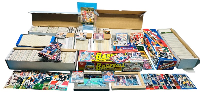 Photo 1 of 195295…final sale no returns/refunds-sports cards-sets may not be complete and are out of order-thousands 