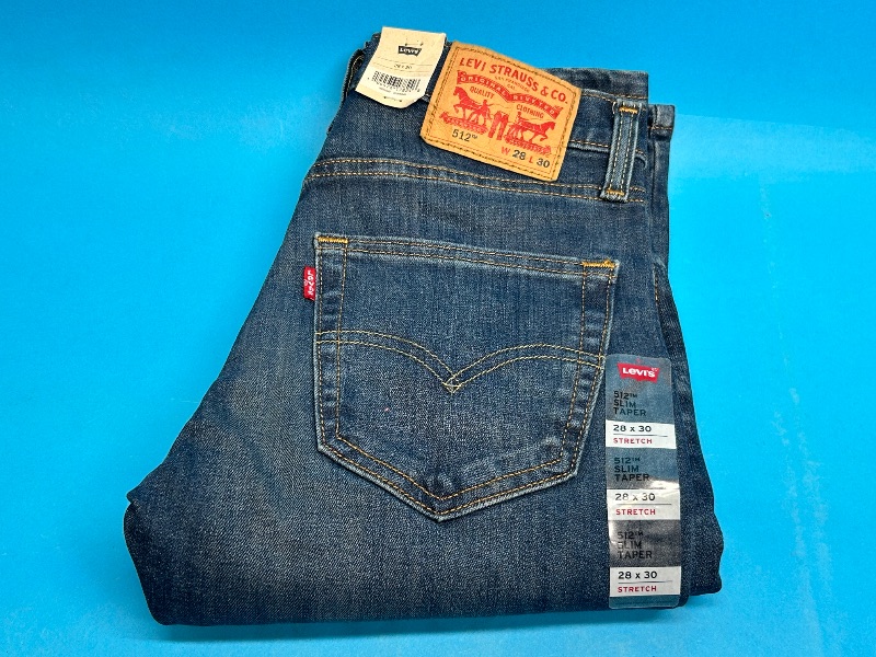 Photo 1 of 195305…Levi 512 W28 L 30 slim taper stretch jeans-like new condition