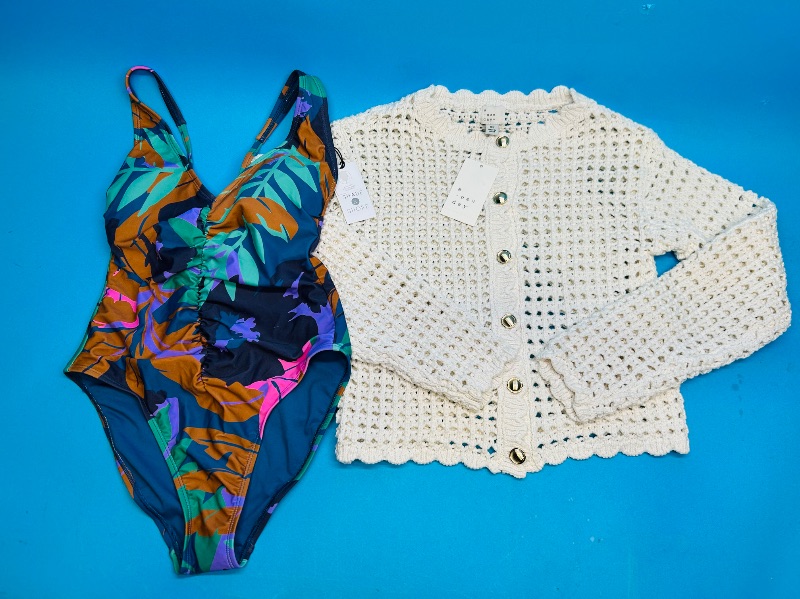 Photo 1 of 195333…size xs swimsuit and top-like new condition 