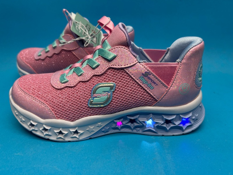 Photo 1 of 195337…size 3 hands free Skechers light up sneakers  like new condition 