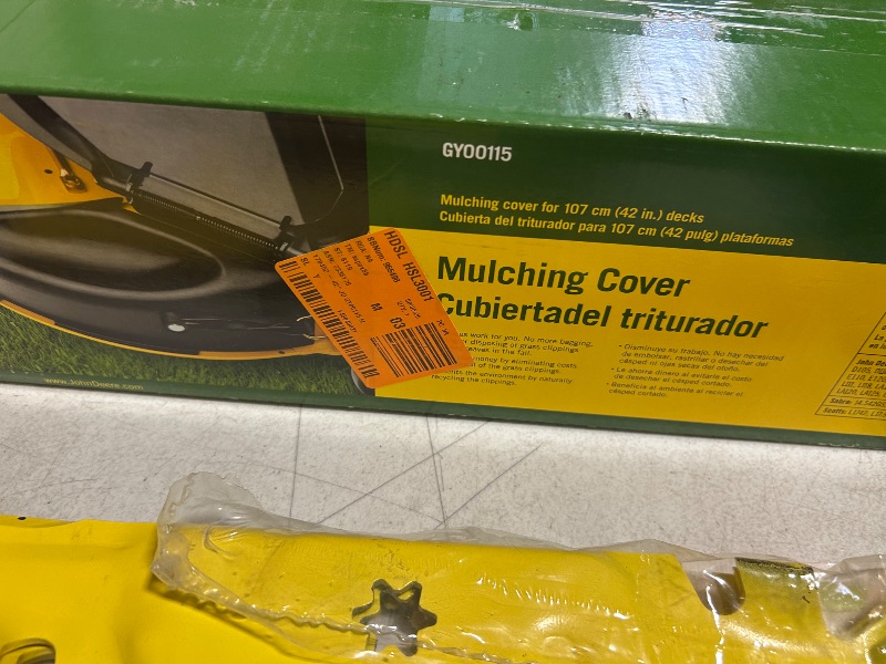 Photo 1 of 195480…final sale-misc tractor parts returns- blades, mulching, cover, accessories no refunds/returns