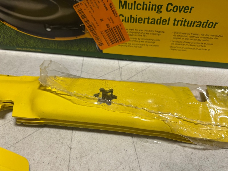 Photo 1 of 195480…final sale-misc tractor parts returns- blades, mulching, cover, accessories no refunds/returns