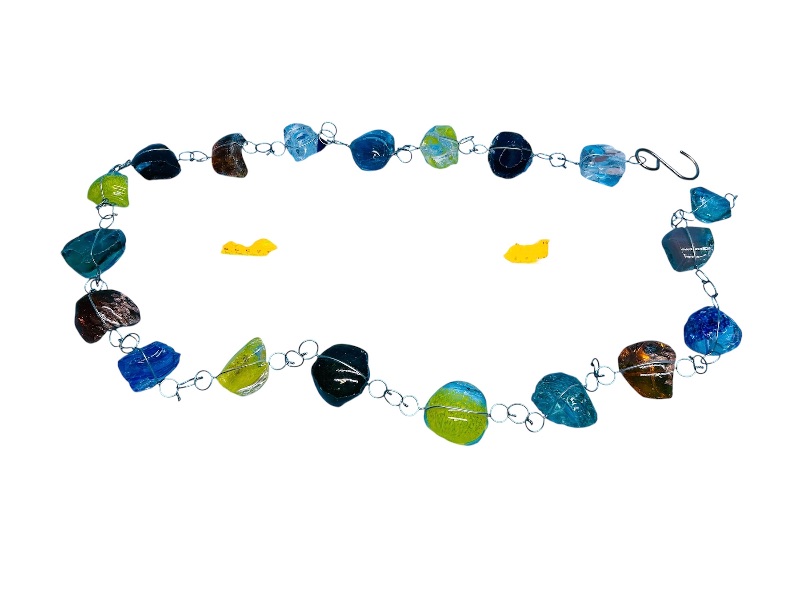 Photo 1 of 195498…Evergreen multicolored glass rain chain
