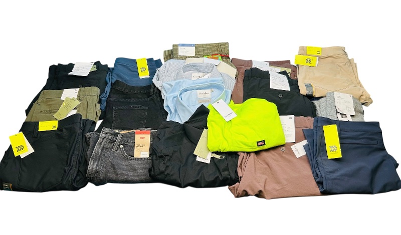 Photo 1 of 195516… final sale no returns/refunds- mens clothing all sizes - 20 items like new condition