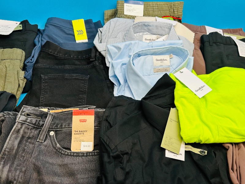 Photo 1 of 195516… final sale no returns/refunds- mens clothing all sizes - 20 items  like new condition 