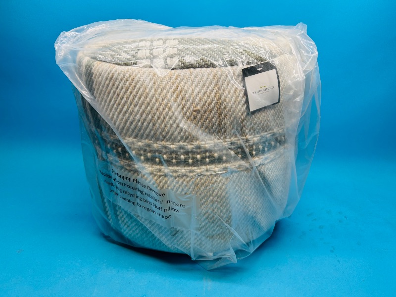 Photo 1 of 195529…Threshold fabric footstool