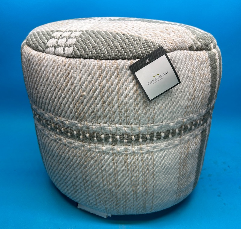 Photo 1 of 195529…Threshold fabric footstool