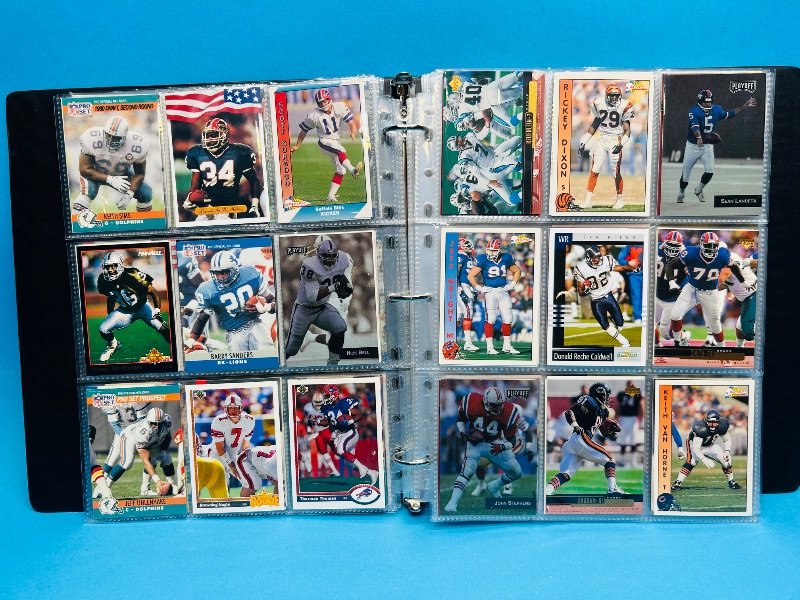 Photo 1 of 195550…final sale no returns/refunds-360 mixed football cards in binder