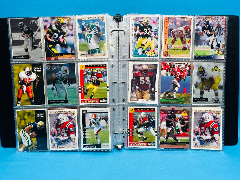 Photo 1 of 195550…final sale no returns/refunds-360 mixed football cards in binder