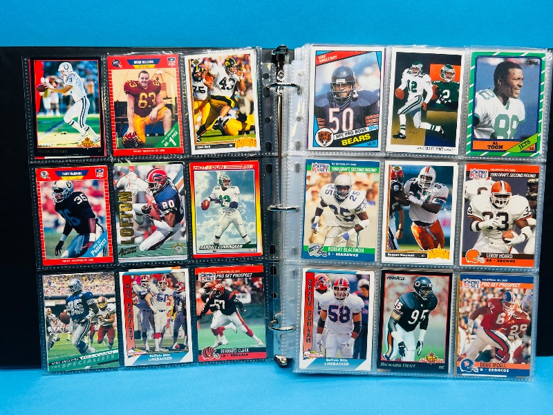 Photo 1 of 195550…final sale no returns/refunds-360 mixed football cards in binder