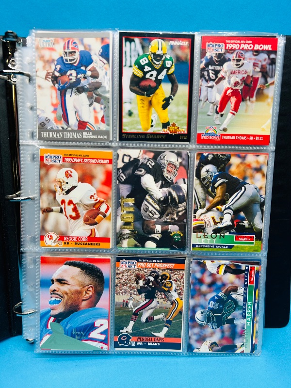 Photo 1 of 195550…final sale no returns/refunds-360 mixed football cards in binder