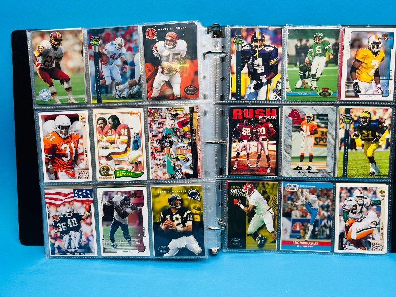 Photo 1 of 195550…final sale no returns/refunds-360 mixed football cards in binder