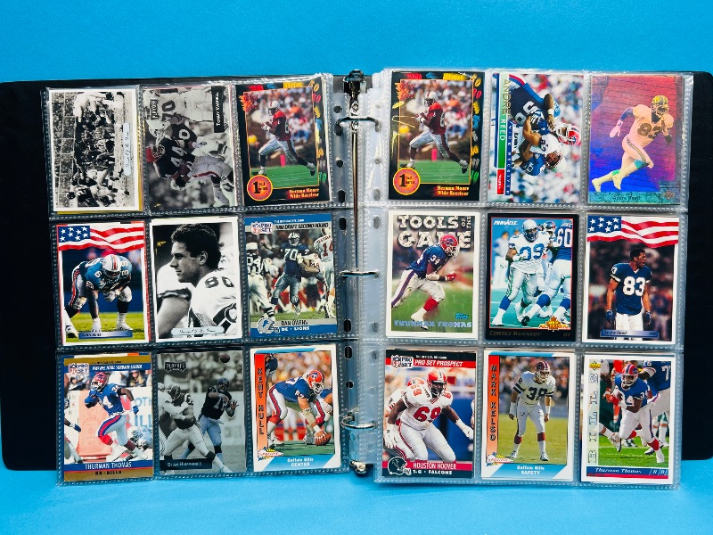 Photo 1 of 195550…final sale no returns/refunds-360 mixed football cards in binder