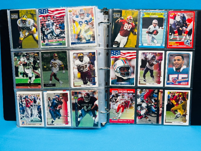Photo 1 of 195550…final sale no returns/refunds-360 mixed football cards in binder
