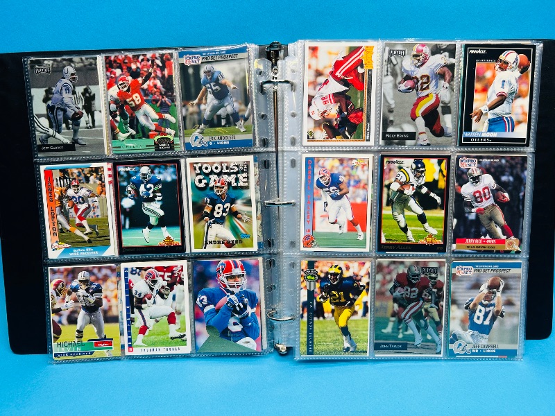 Photo 1 of 195550…final sale no returns/refunds-360 mixed football cards in binder