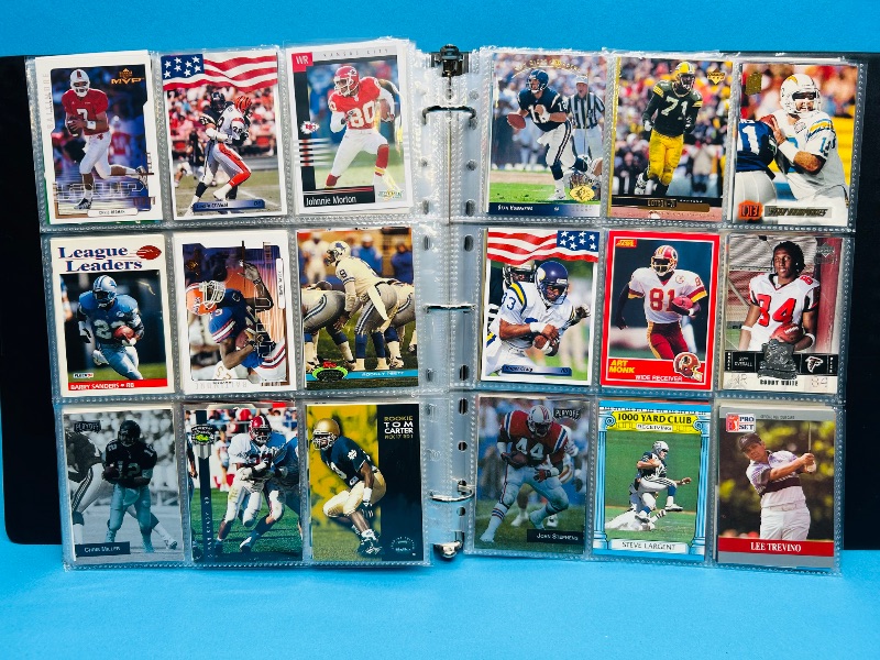 Photo 1 of 195550…final sale no returns/refunds-360 mixed football cards in binder