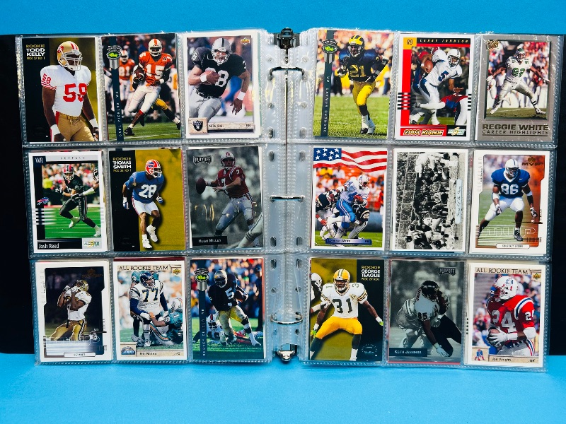 Photo 1 of 195550…final sale no returns/refunds-360 mixed football cards in binder