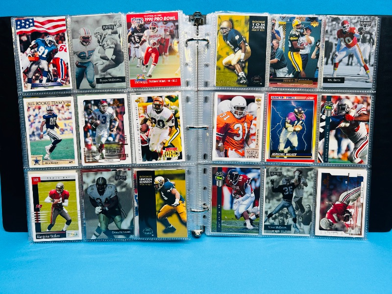 Photo 1 of 195550…final sale no returns/refunds-360 mixed football cards in binder