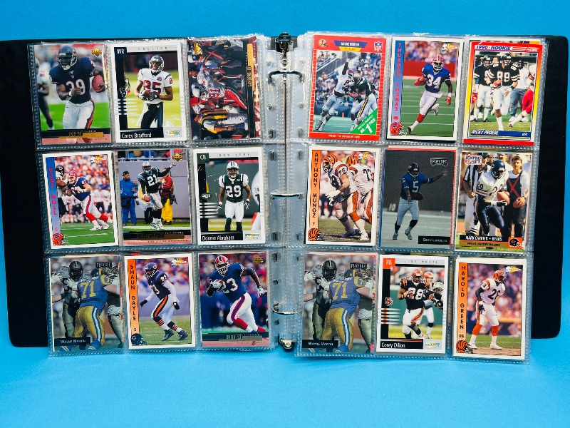 Photo 1 of 195550…final sale no returns/refunds-360 mixed football cards in binder