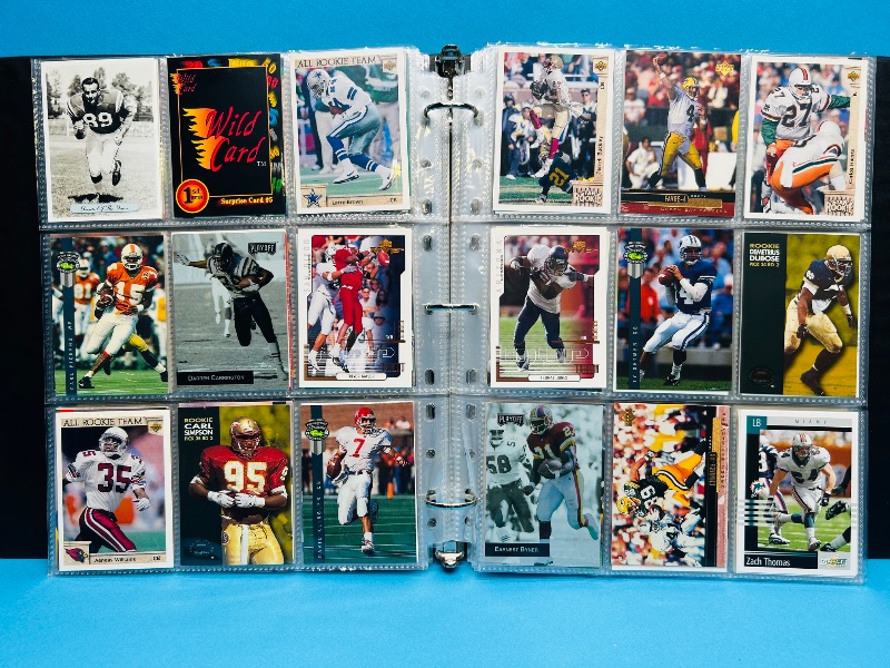 Photo 1 of 195550…final sale no returns/refunds-360 mixed football cards in binder
