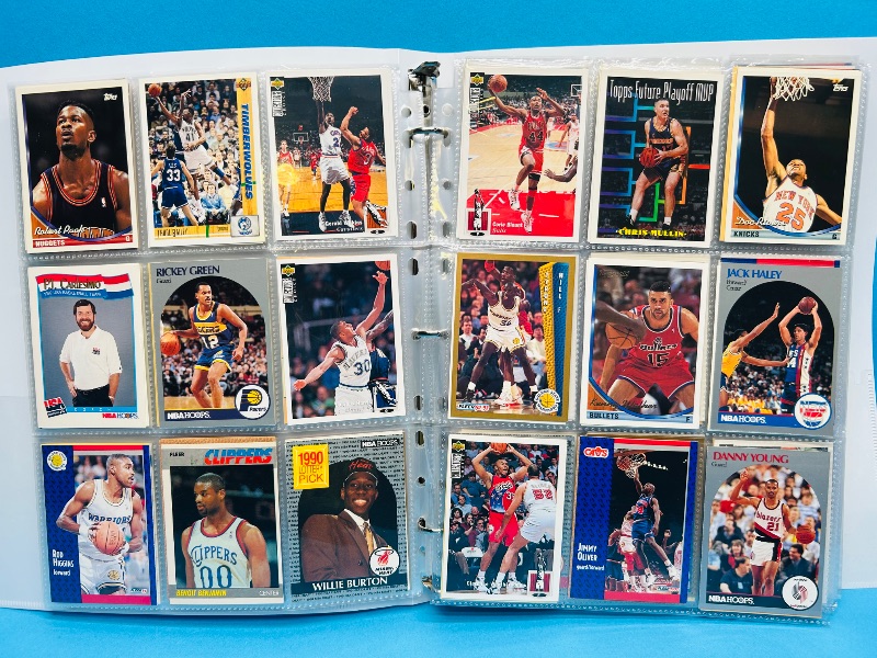 Photo 1 of 195551… final sale no returns/refunds-360 mixed basketball cards in binder