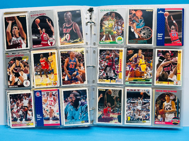 Photo 1 of 195551… final sale no returns/refunds-360 mixed basketball cards in binder