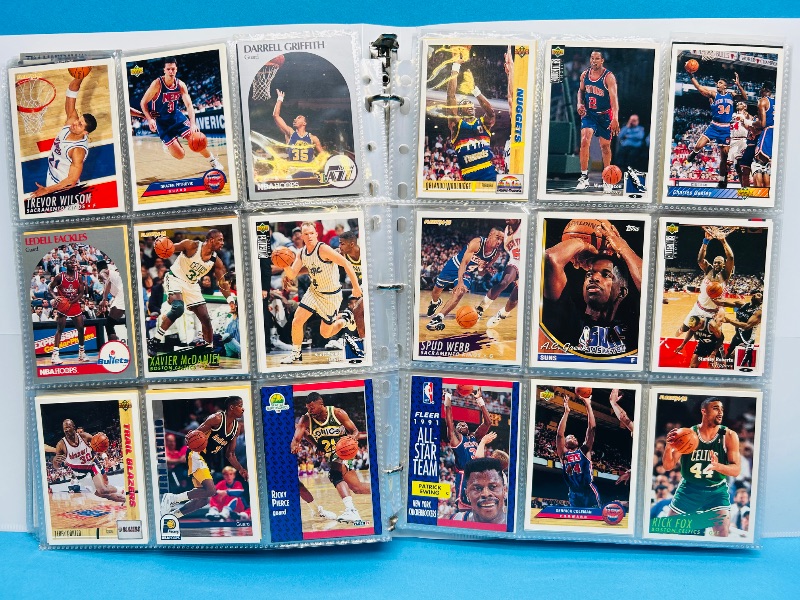 Photo 1 of 195551… final sale no returns/refunds-360 mixed basketball cards in binder