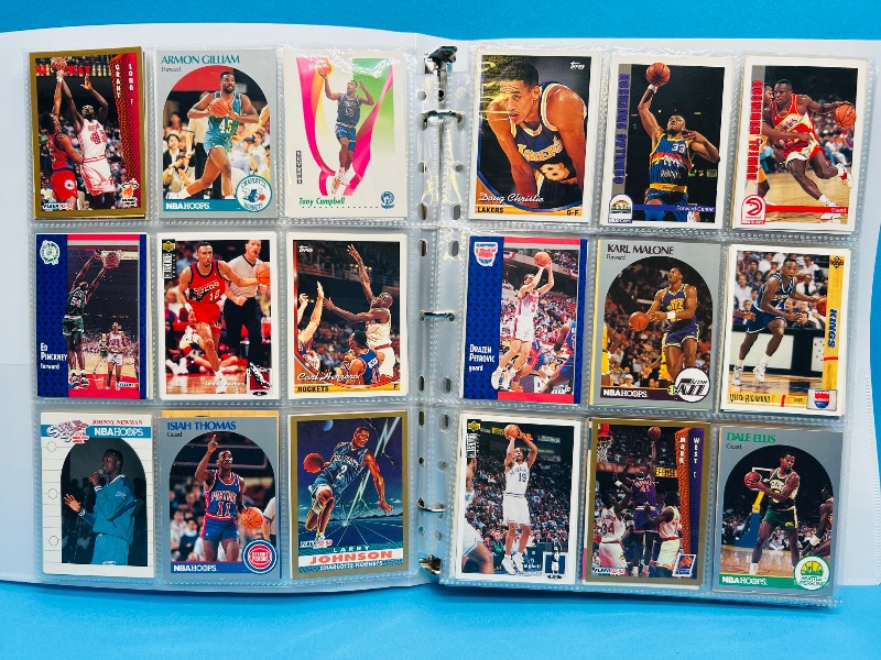 Photo 1 of 195551… final sale no returns/refunds-360 mixed basketball cards in binder