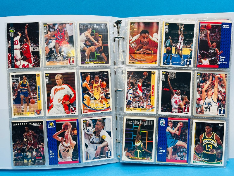 Photo 1 of 195551… final sale no returns/refunds-360 mixed basketball cards in binder