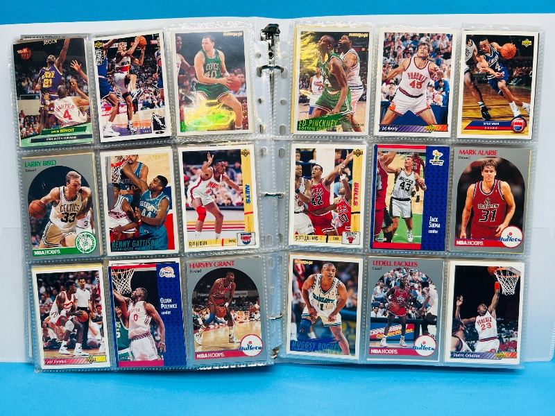 Photo 1 of 195551… final sale no returns/refunds-360 mixed basketball cards in binder