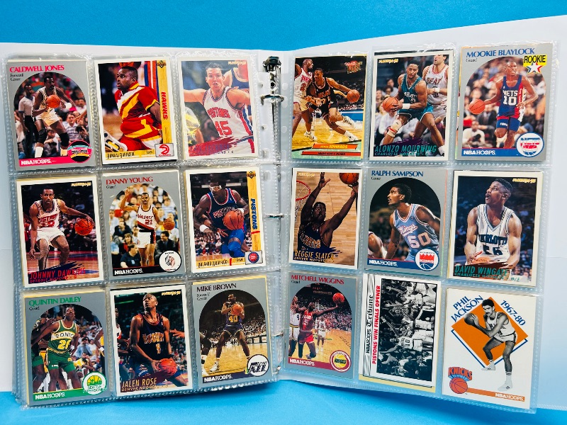 Photo 1 of 195551… final sale no returns/refunds-360 mixed basketball cards in binder