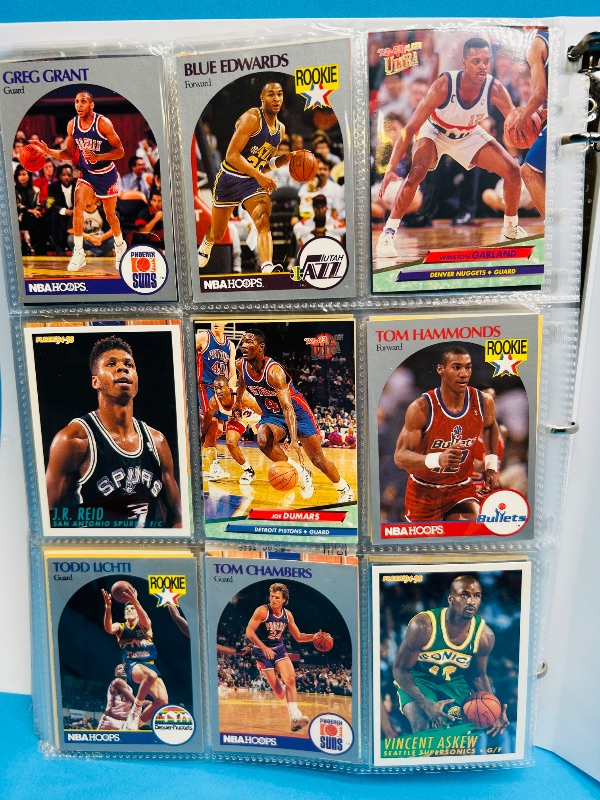 Photo 1 of 195551… final sale no returns/refunds-360 mixed basketball cards in binder
