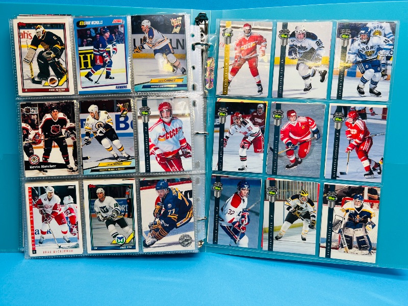Photo 1 of 195552… final sale no returns/refunds-234 mixed hockey cards in binder