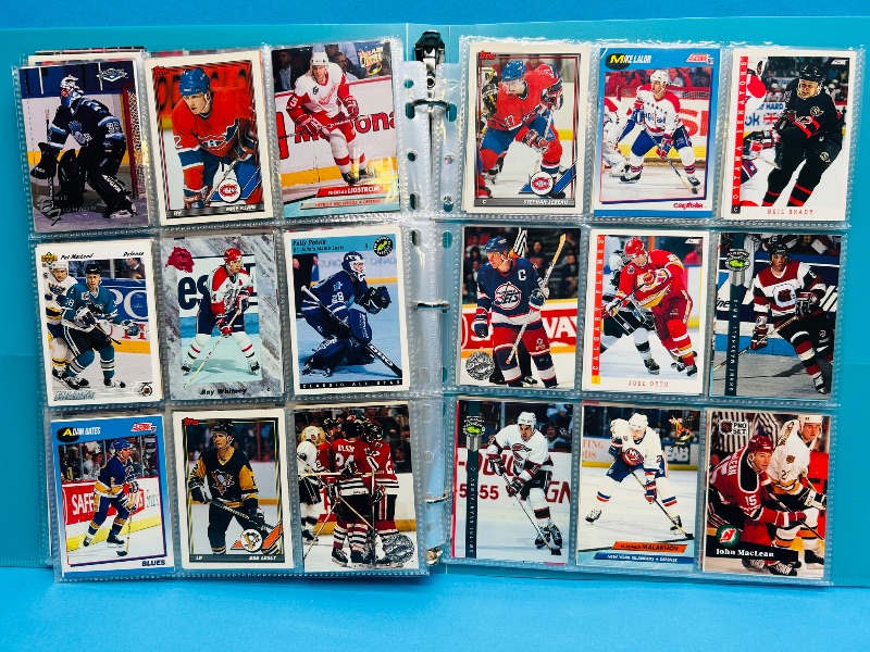 Photo 1 of 195552… final sale no returns/refunds-234 mixed hockey cards in binder