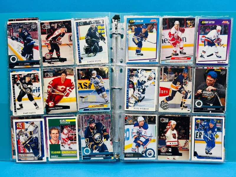 Photo 1 of 195552… final sale no returns/refunds-234 mixed hockey cards in binder