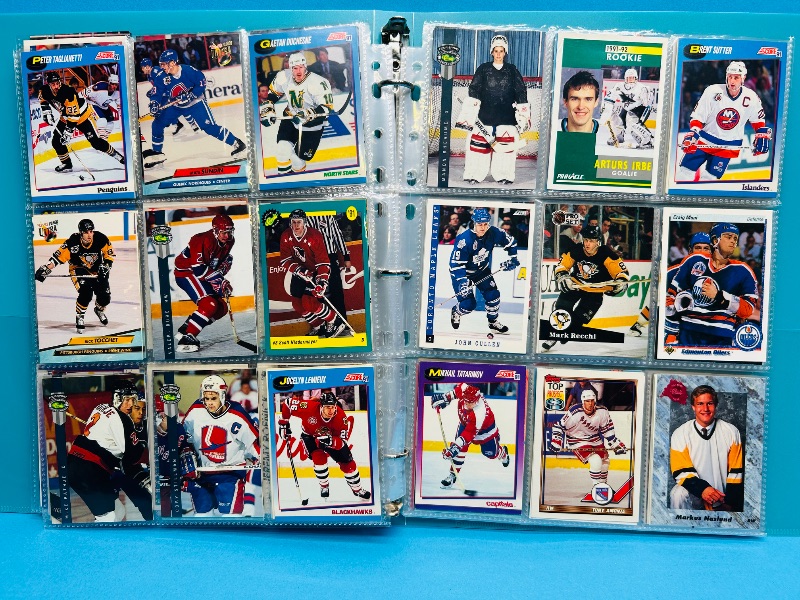 Photo 1 of 195552… final sale no returns/refunds-234 mixed hockey cards in binder