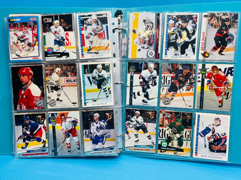 Photo 1 of 195552… final sale no returns/refunds-234 mixed hockey cards in binder