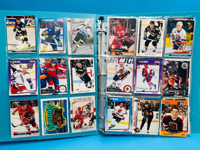 Photo 1 of 195552… final sale no returns/refunds-234 mixed hockey cards in binder