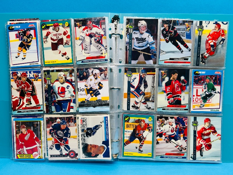 Photo 1 of 195552… final sale no returns/refunds-234 mixed hockey cards in binder