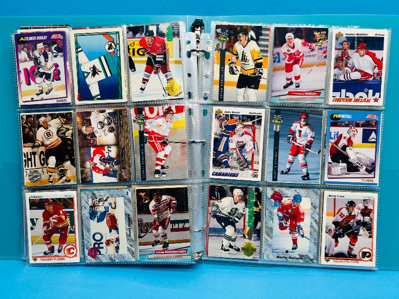Photo 1 of 195552… final sale no returns/refunds-234 mixed hockey cards in binder